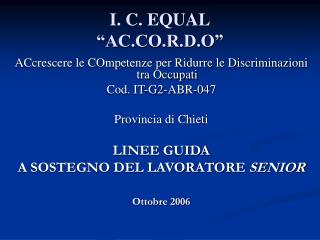 i c equal ac co r d o