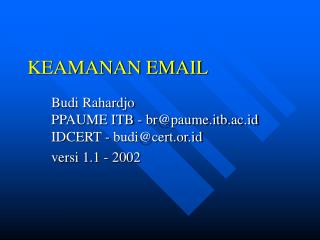 keamanan email