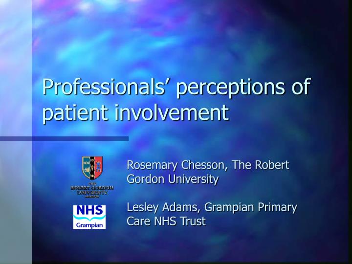 professionals perceptions of patient involvement