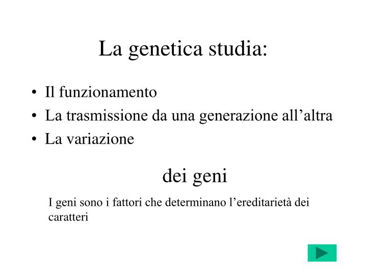 la genetica studia