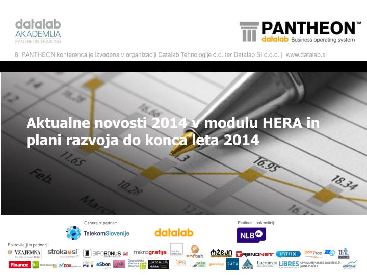 aktualne novosti 2014 v modulu hera in plani razvoja do konca leta 2014