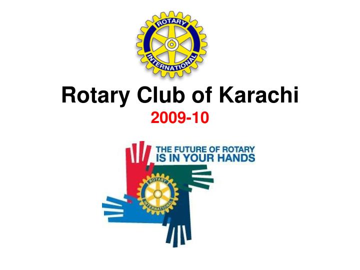 rotary club of karachi 2009 10