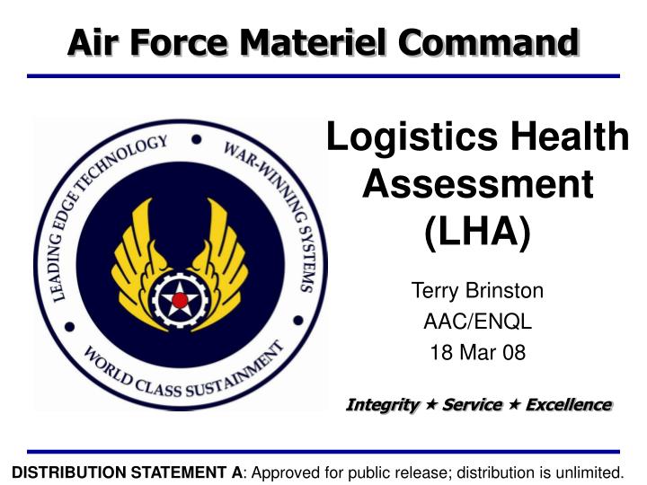 logistics health assessment lha
