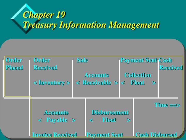 chapter 19 treasury information management