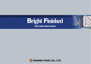 Bright Finished Cold rolled steel sheets