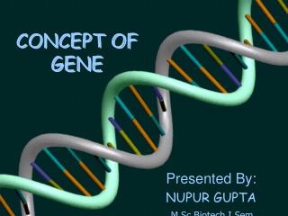 CONCEPT OF GENE