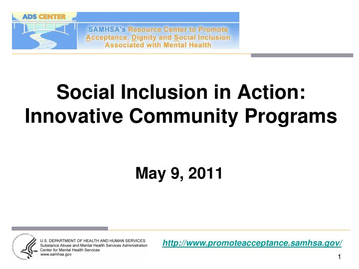 social inclusion in action innovative community programs