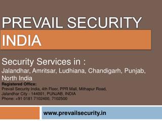 Best Security Agency in Jalandhar - Prevail Security India