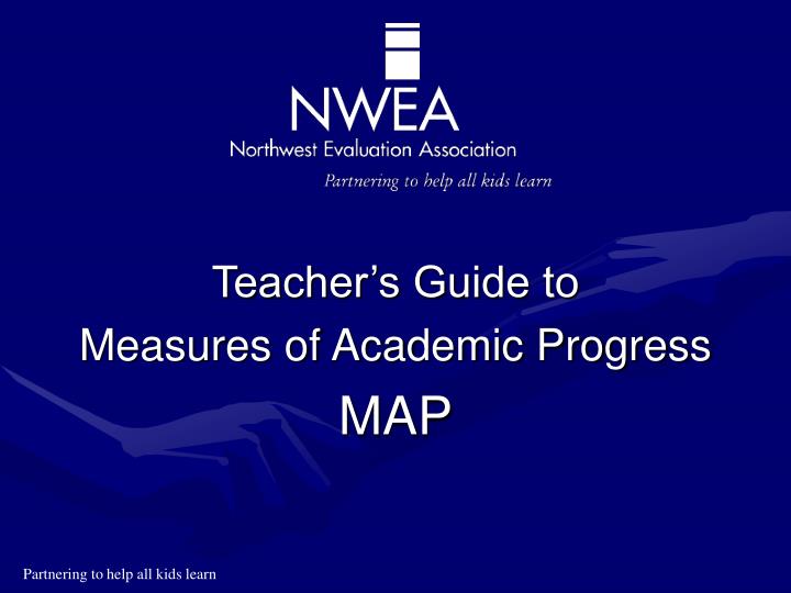 teacher s guide to measures of academic progress map