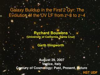 Galaxy Buildup in the First 2 Gyr: The Evolution of the UV LF from z~8 to z~4