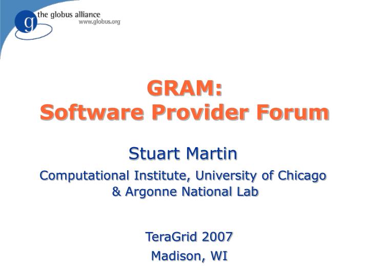 gram software provider forum