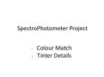 SpectroPhotometer Project - slide 1