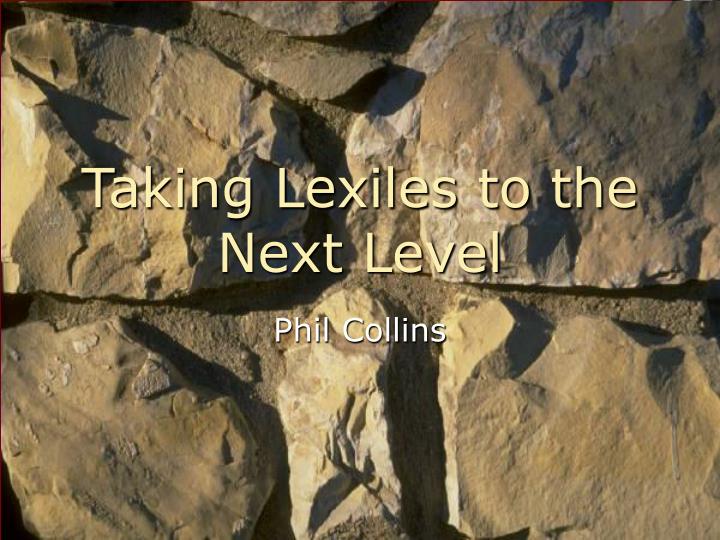 taking lexiles to the next level