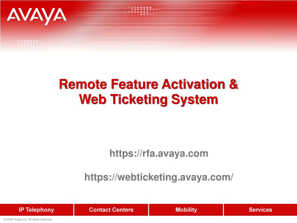 PPT - Remote Feature Activation & Web Ticketing System PowerPoint ...