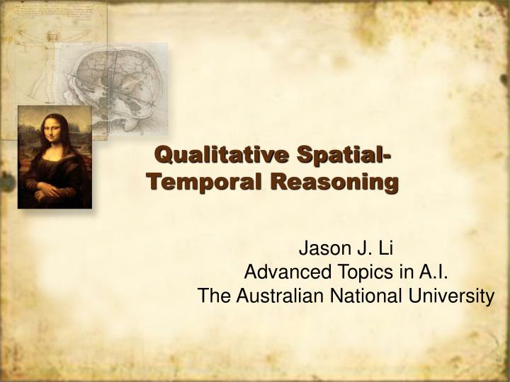 qualitative spatial temporal reasoning