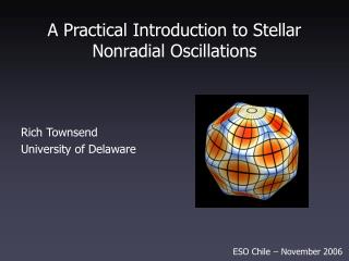 A Practical Introduction to Stellar Nonradial Oscillations