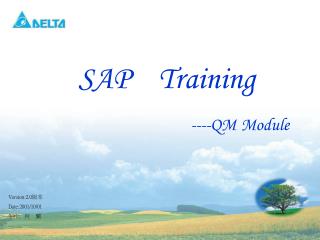 SAP Training ----QM Module