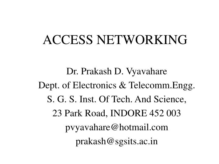 access networking