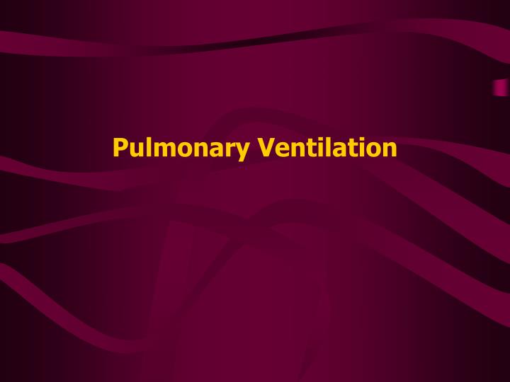 pulmonary ventilation