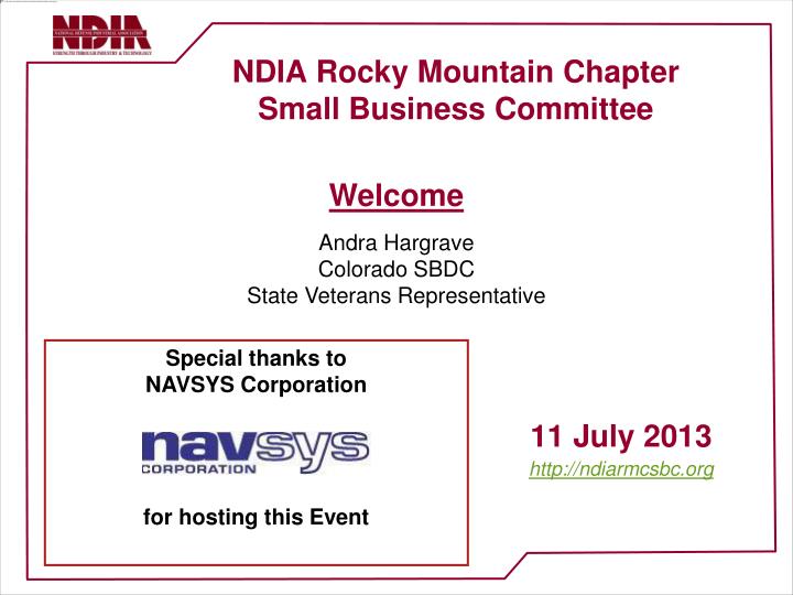 ndia rocky mountain chapter small business committee
