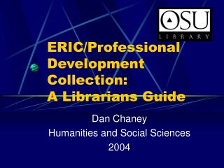 ERIC/Professional Development Collection: A Librarians Guide