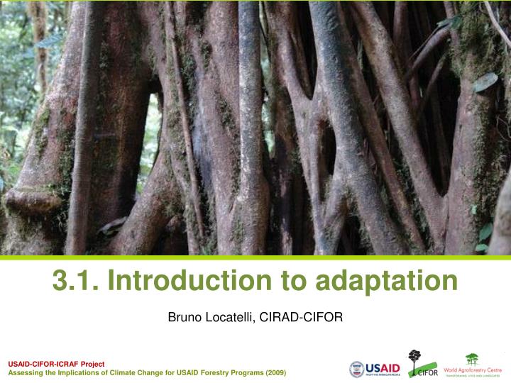 3 1 introduction to adaptation