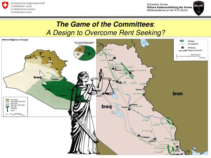 the game of the committees a design to overcome rent seeking