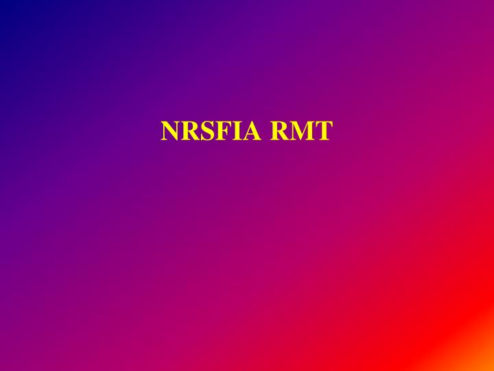 nrsfia rmt