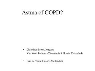 astma of copd