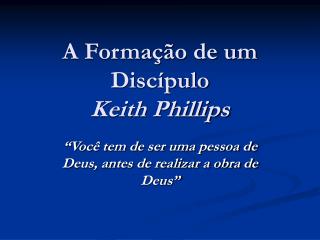 a forma o de um disc pulo keith phillips