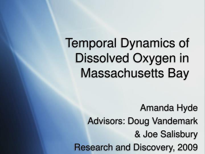 temporal dynamics of dissolved oxygen in massachusetts bay