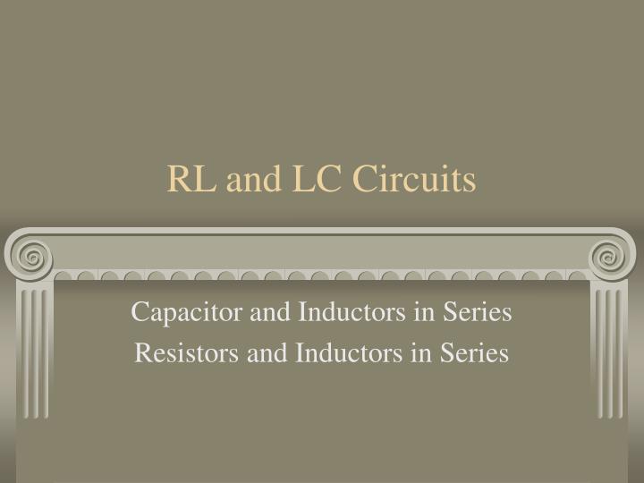 rl and lc circuits