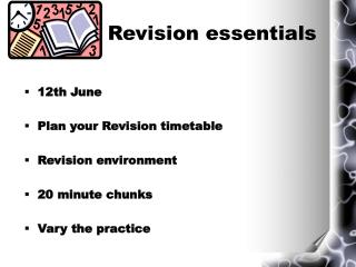 Revision essentials