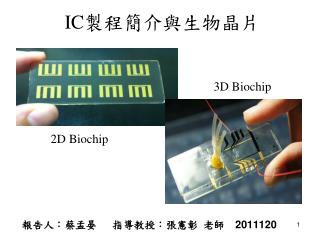 IC 製程簡介與生物晶片