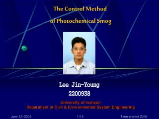 The Control Method of Photochemical Smog
