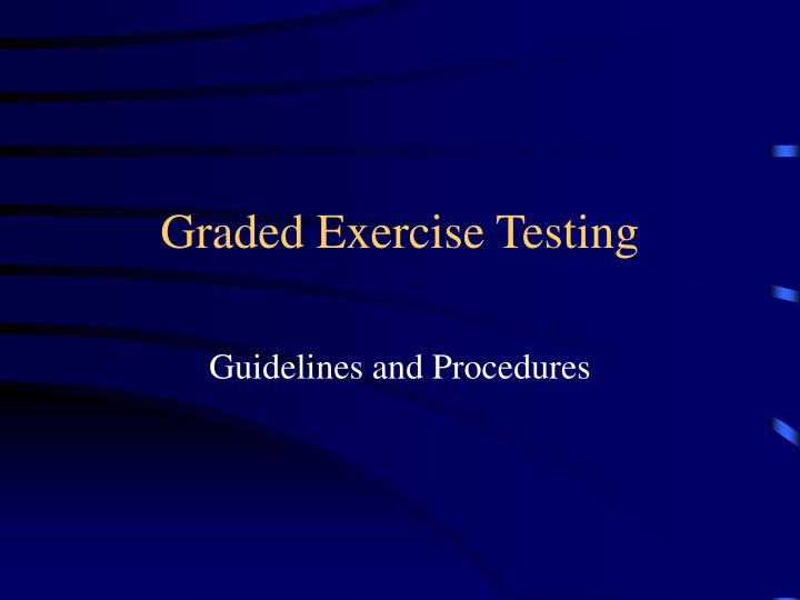 graded exercise testing
