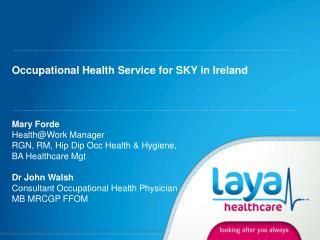 Occupational Health Service for SKY in Ireland