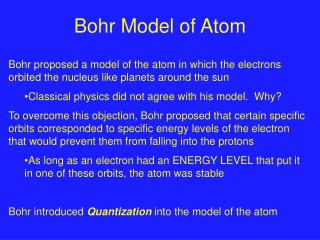 Bohr Model of Atom