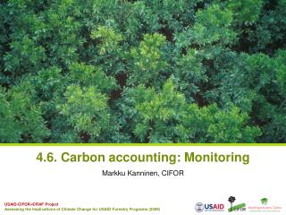 4.6. Carbon accounting: Monitoring