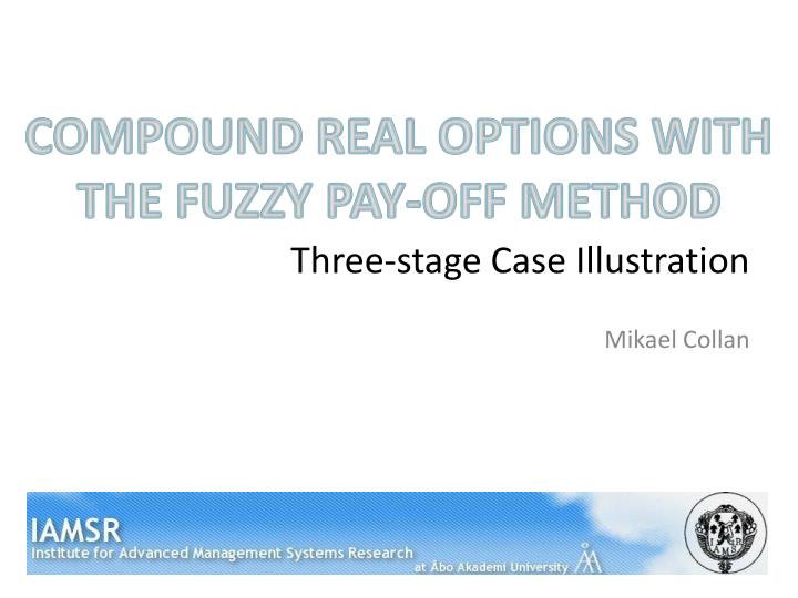 three stage case illustration