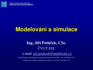 modelov n a simulace