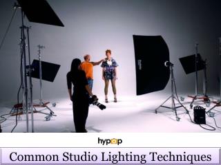 Common studio lighting techniques