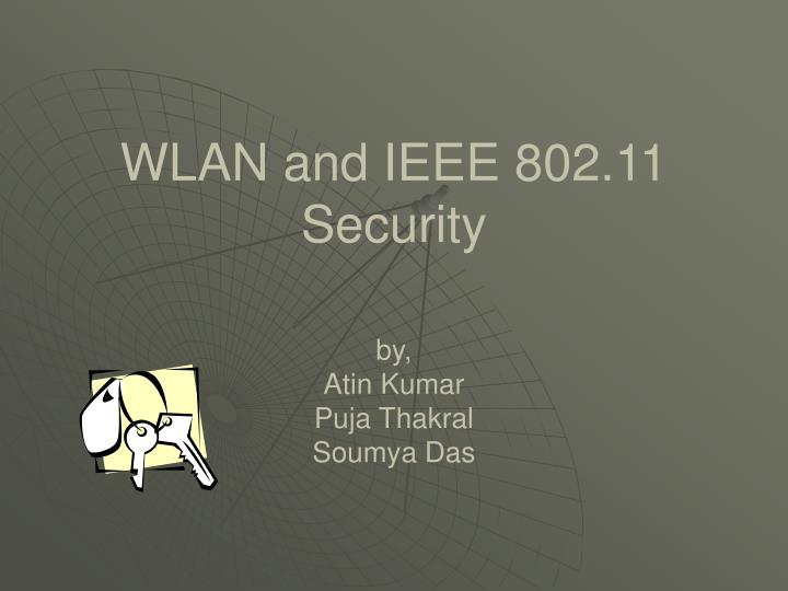 wlan and ieee 802 11 security