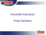 Horizontal Autoclaves Tmax Sterilisers - slide 1