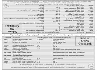 Command addgsrc addisrc common edget edput getversion node_update node_validate sget uncommon