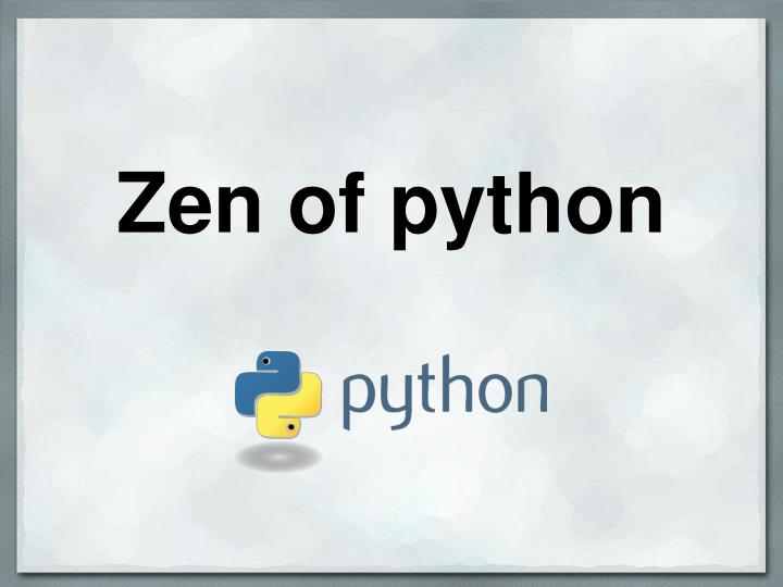 zen of python
