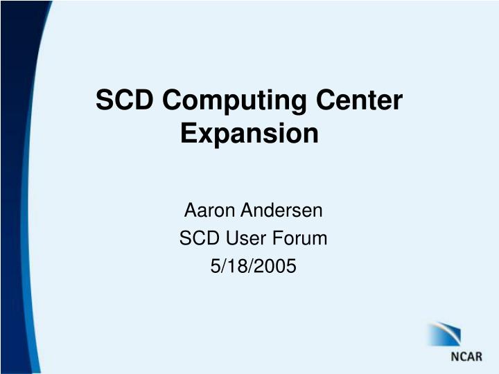 scd computing center expansion