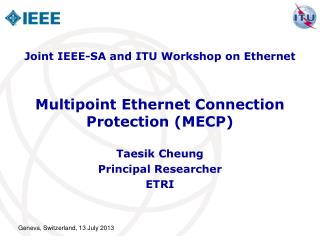 Multipoint Ethernet Connection Protection (MECP)
