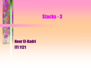 Stacks - 3