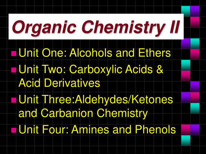 organic chemistry ii